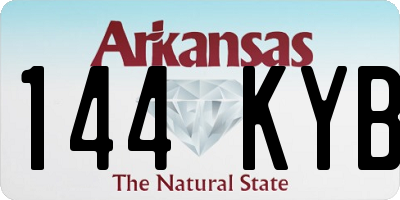 AR license plate 144KYB