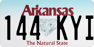 AR license plate 144KYI