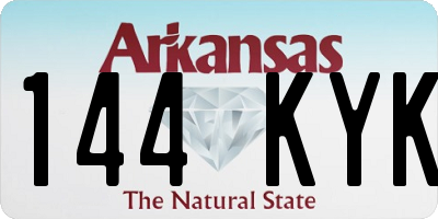 AR license plate 144KYK