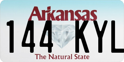 AR license plate 144KYL