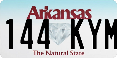 AR license plate 144KYM