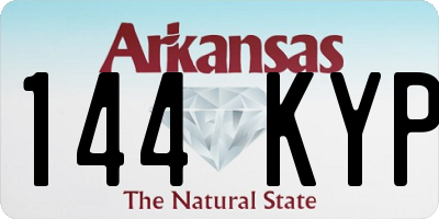 AR license plate 144KYP
