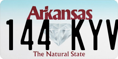 AR license plate 144KYV