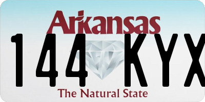 AR license plate 144KYX
