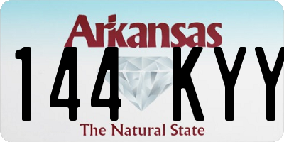 AR license plate 144KYY