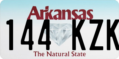AR license plate 144KZK
