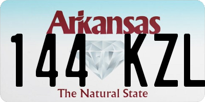 AR license plate 144KZL