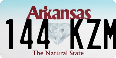 AR license plate 144KZM