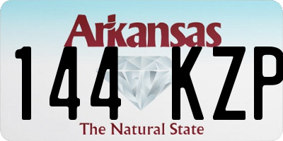 AR license plate 144KZP