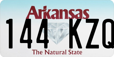 AR license plate 144KZQ