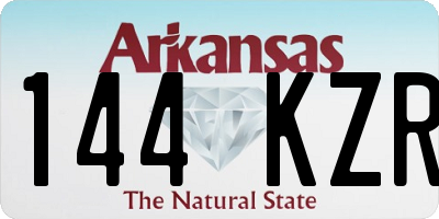 AR license plate 144KZR