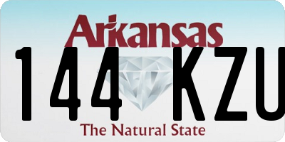 AR license plate 144KZU