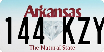 AR license plate 144KZY