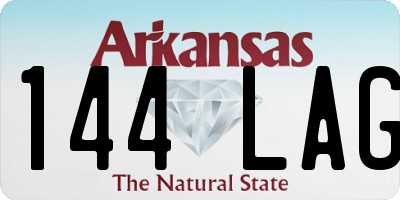 AR license plate 144LAG