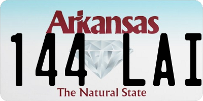 AR license plate 144LAI