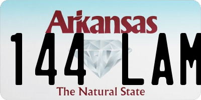 AR license plate 144LAM