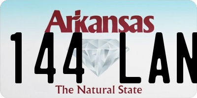AR license plate 144LAN