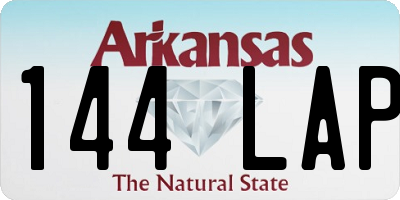 AR license plate 144LAP
