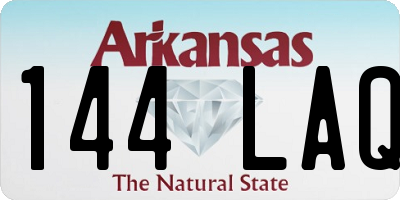 AR license plate 144LAQ