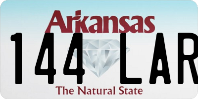 AR license plate 144LAR