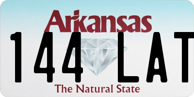 AR license plate 144LAT
