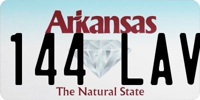 AR license plate 144LAV