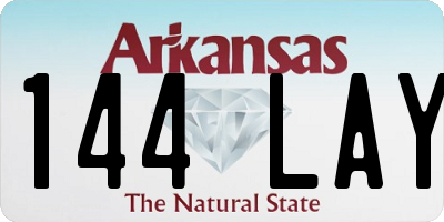 AR license plate 144LAY