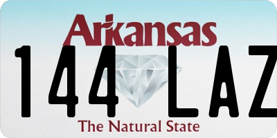 AR license plate 144LAZ