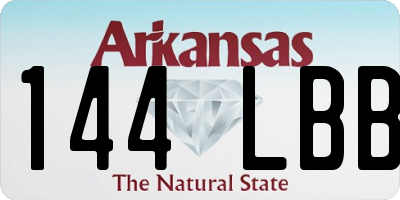 AR license plate 144LBB