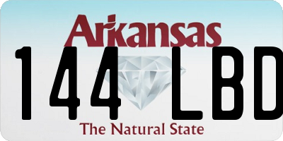 AR license plate 144LBD