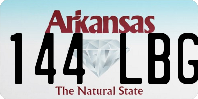AR license plate 144LBG