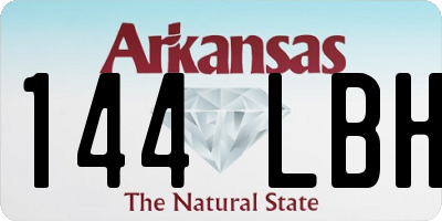 AR license plate 144LBH