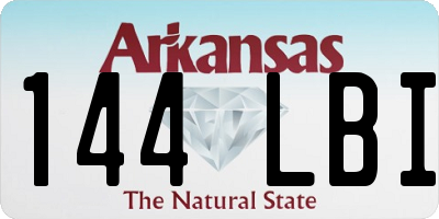 AR license plate 144LBI