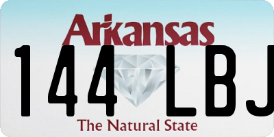 AR license plate 144LBJ