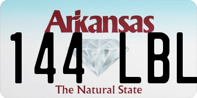 AR license plate 144LBL