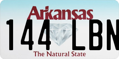 AR license plate 144LBN
