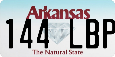 AR license plate 144LBP