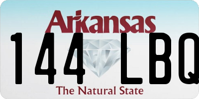 AR license plate 144LBQ