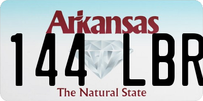 AR license plate 144LBR