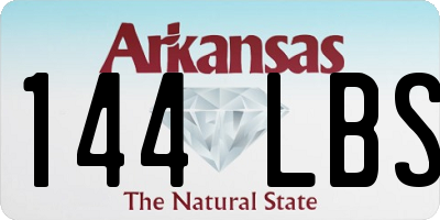 AR license plate 144LBS