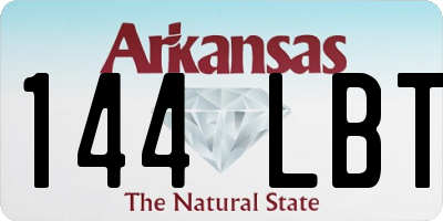 AR license plate 144LBT