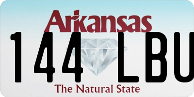AR license plate 144LBU