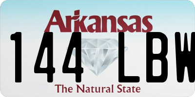 AR license plate 144LBW