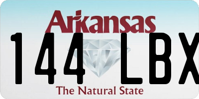 AR license plate 144LBX