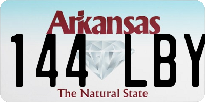 AR license plate 144LBY