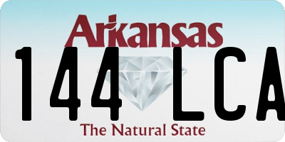 AR license plate 144LCA