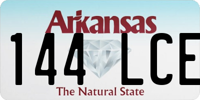 AR license plate 144LCE
