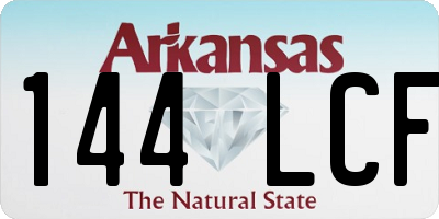 AR license plate 144LCF