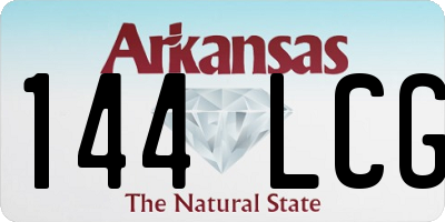 AR license plate 144LCG