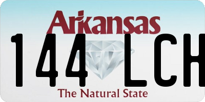 AR license plate 144LCH